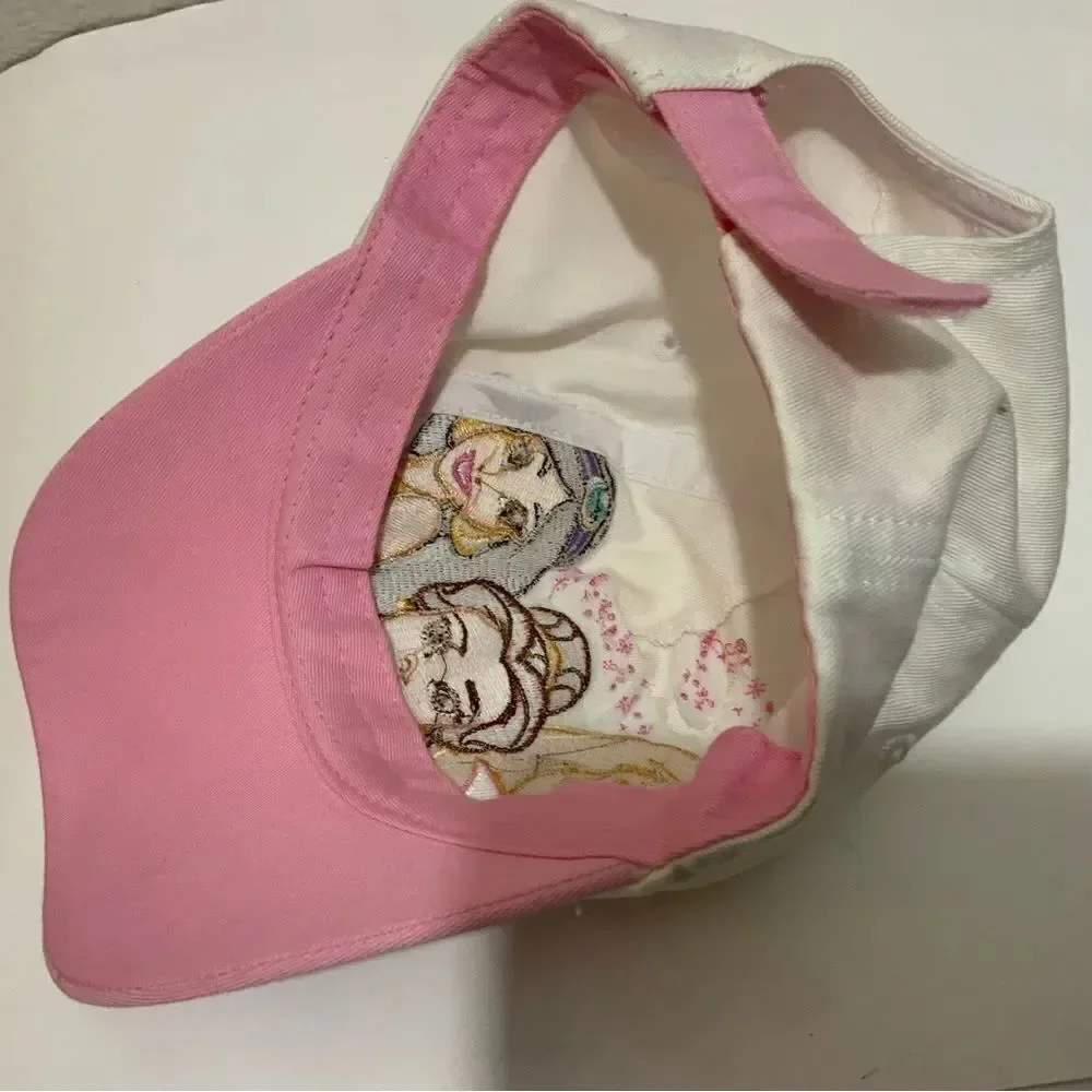 Disney store embroidered princess hat Aurora, Belle, jasmine size s/m 5-7 years